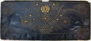 Leather Clad Coffer Wedding Panel with Nailhead details